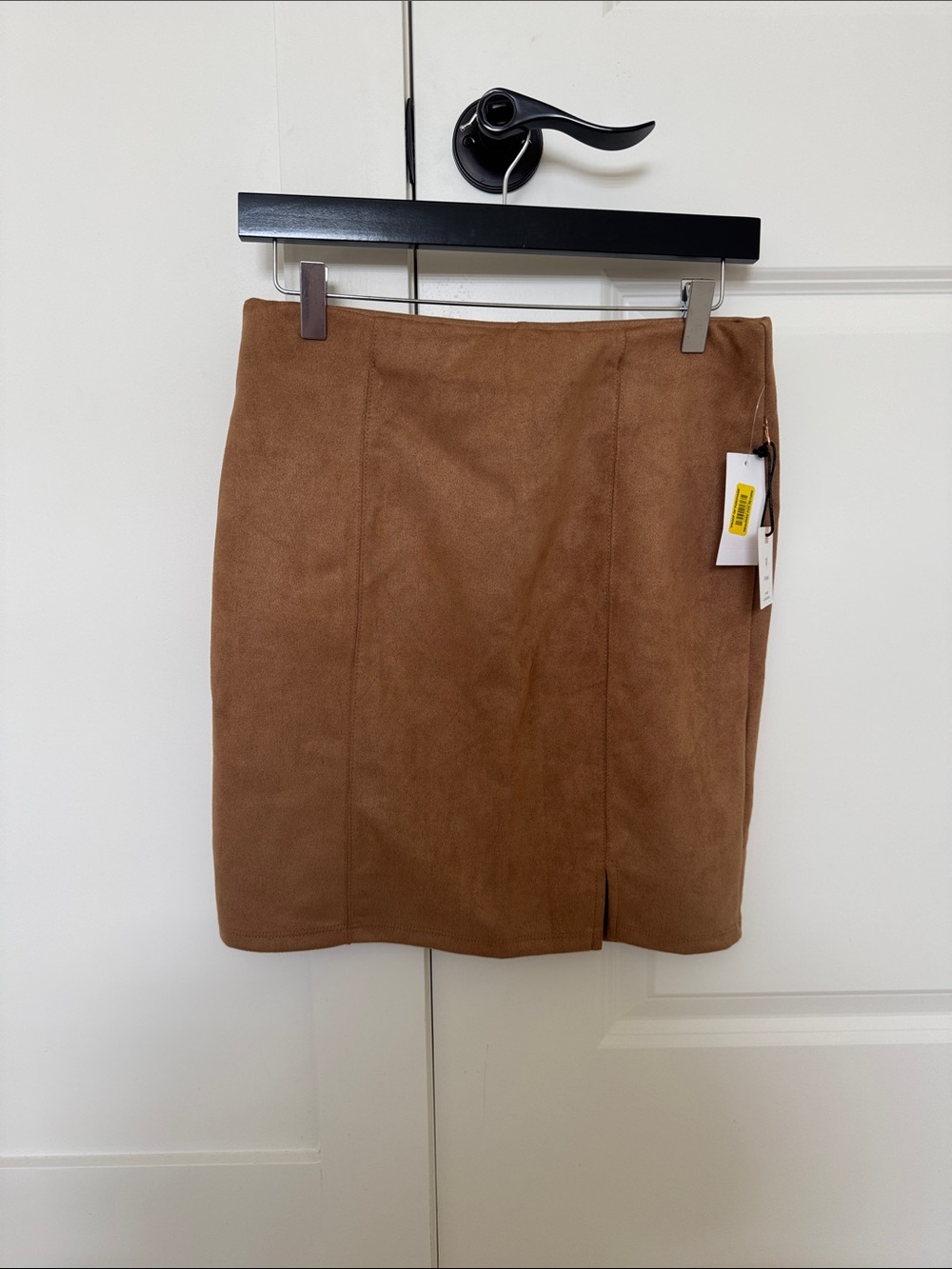 NWT Dillard’s Brown Faux Suede Skirt